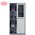 China factory KD steel office furniture thin line cross color cabinet storage solution